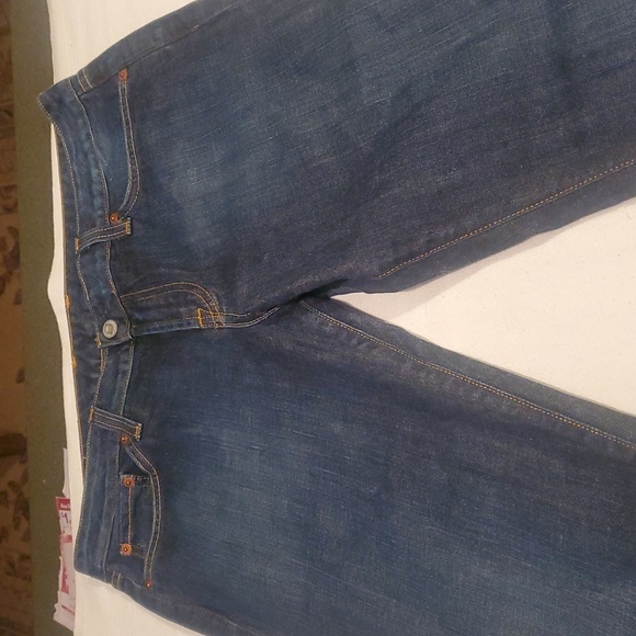 Lucky Brand Lola Boot Cut Embroidered Snap Closure Back Pocket Sz 14 X 32" Jeans - Picture 9 of 12